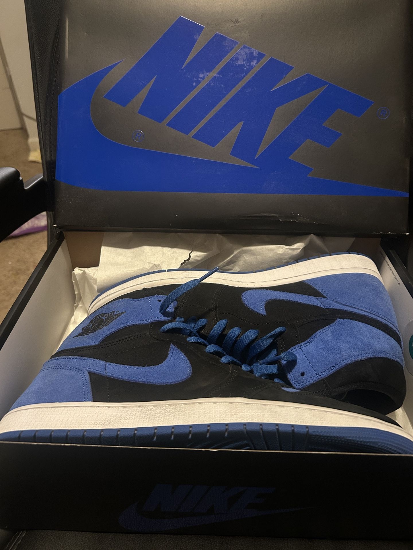jordan 1 royal reimagined size12