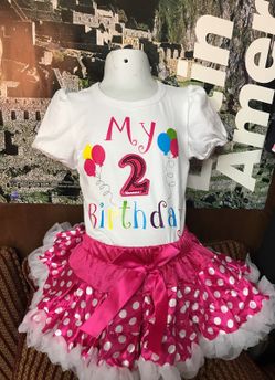 Set of two pices tutu and blouse 👚