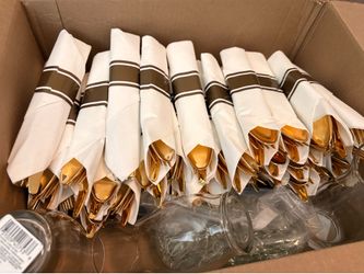 Set of 50 gold cutlery