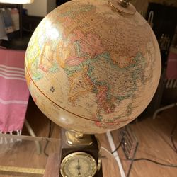 Antique 9” Raised Relief Desk Globe