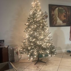 Flocked Spruce Christmas Tree