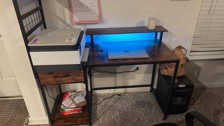 Computer desk with chair