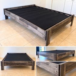 Beautiful rustic wood platform