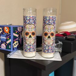 FREE Dia De Los muertos Candles 