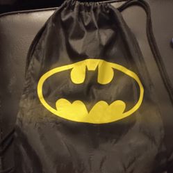 Batman Backpack Bag With Cape Black/Yellow