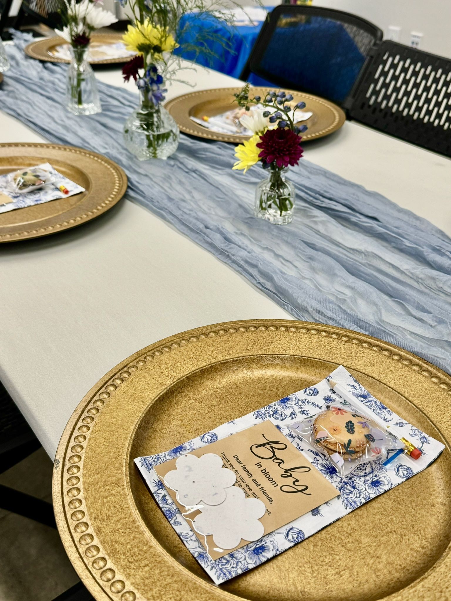 Dusty Blue Table Runners