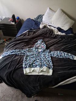 (Read description)(Brand new)  xl blue abc bape zip up hoodie