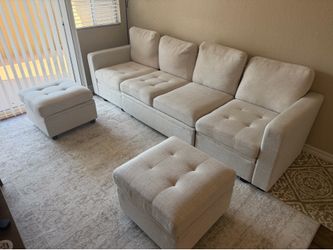 Modular Sectional Sleeper Sofa with Pull Out Bed