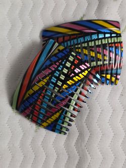 Charles J Wahba Multicolor Hair Combs Set of 2
