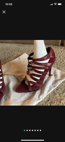 Balenciaga sandal pelle s cuoio Burgundy Leather Size 38 EU/ 7.5 US