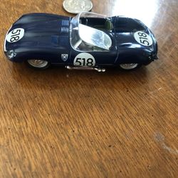 Brumm Italy #518 JAGUAR TYPE D 1960 1:43 Sports Toy Car Blue 