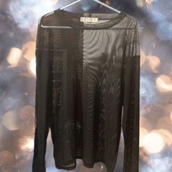 RARE VTG Catherine Coatney XL Fishnet Top Iconic San Francisco Gothic Elegance