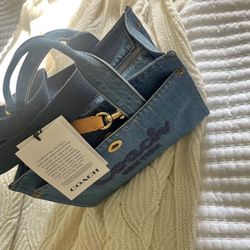 COACH Denim Cargo Tote bag 