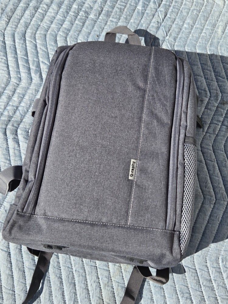 DSLR Camera Backpack with USB Charging Port β Padded Insert, Laptop Compartment, Adjustable Dividers