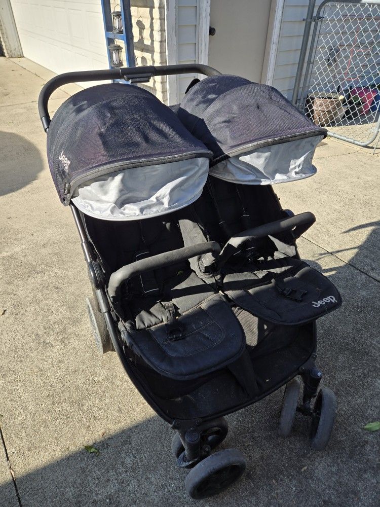 Jeep Double Foldable Stroller