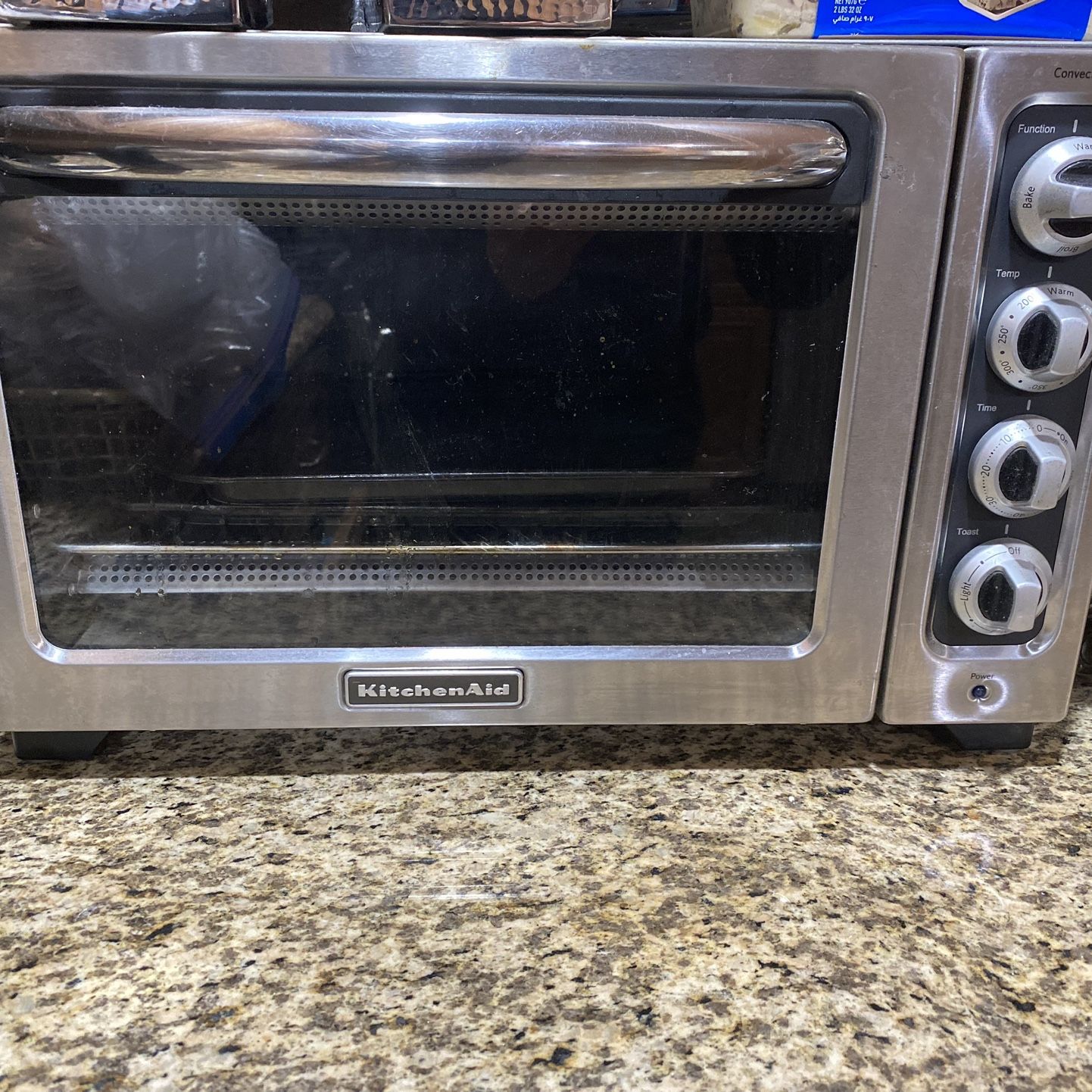 KitchenAid Compact Stainless Steel Toaster Oven Pans & Racks 1440W 