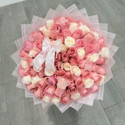 75 Roses Bouquet Ramo Buchon 