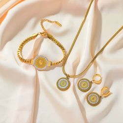S21- 316L Stainless Steel Coin Portrait Zirconia Set!