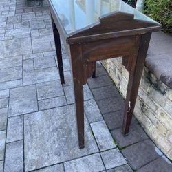 Antique Fest Glass Top  NoDrawers. 