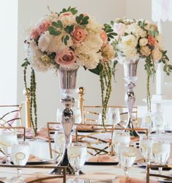 Quincenera floral centerpiece