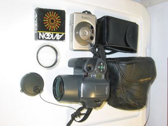 Olympus L-10 Panorama Vintage 35mm Film w/Canon Elph LT 260 Cameras