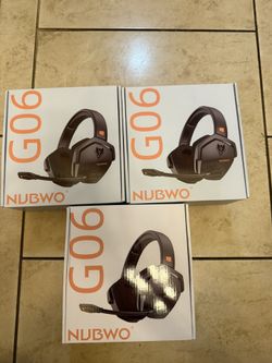 New NUBWO Wireless Gaming Headset with Mic for Ps5 Ps4 PC, Zero Interference, 100-Hour Battery All-Day Play, 23ms Sync​ for Fortnite & Call of Duty/FP