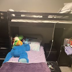 Twin Over Twin/full Bunk Bed