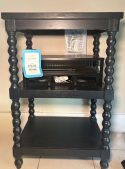 Tahari Black Accent Table | Office, Living Room & Bedroom WITH TAGS