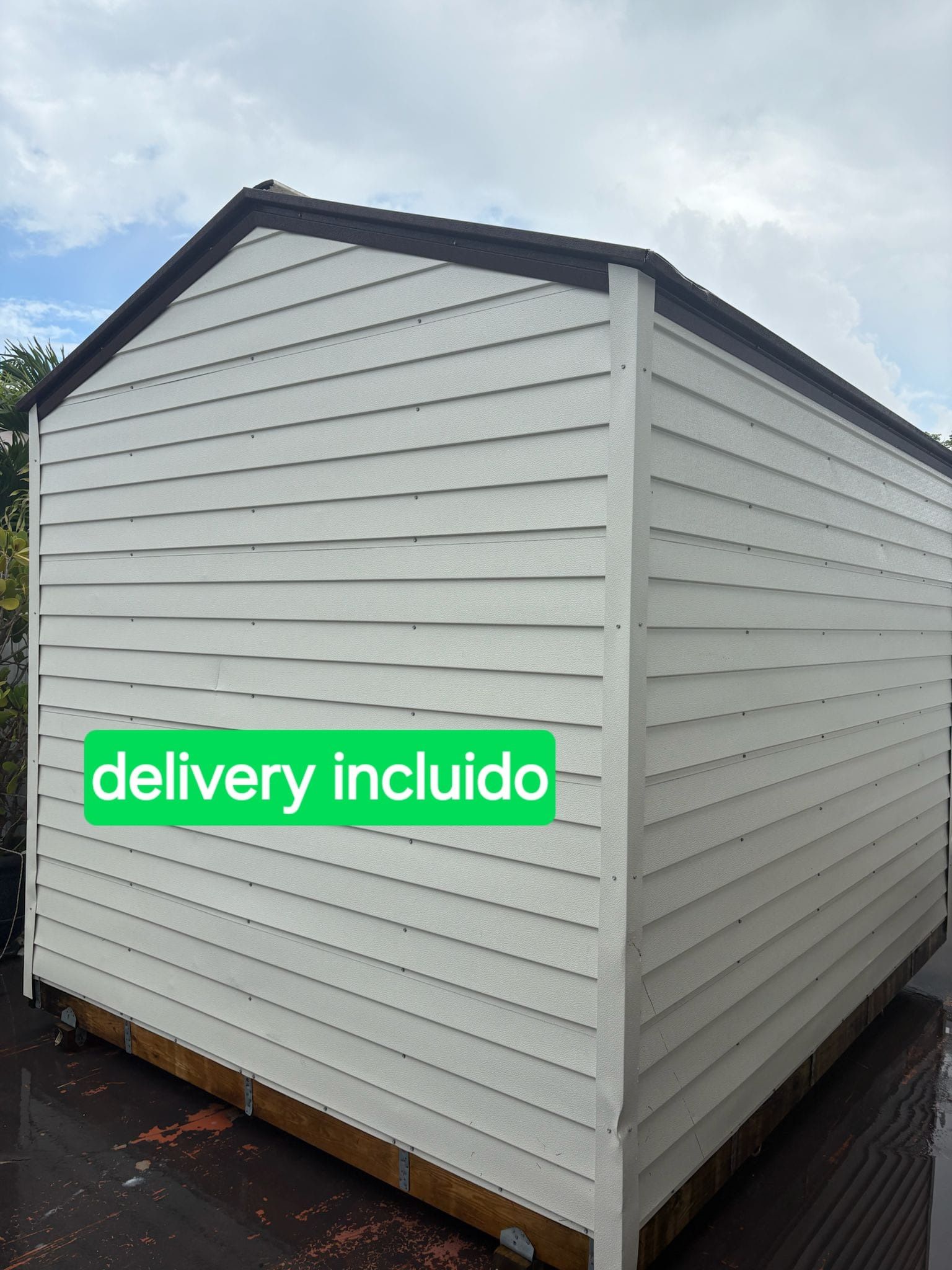 8x10 Sheds Casita De Patio Delivered Including Sale Crane 