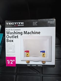 Tectite Push-To-Connect Washing Machine Outlet Box