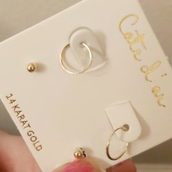 14k Gold Earrings