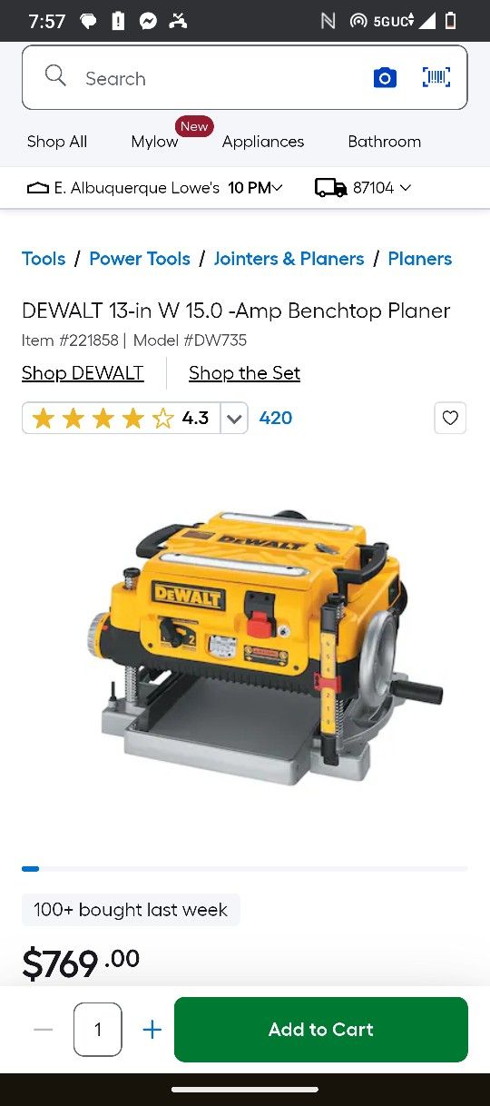 DeWalt Planer