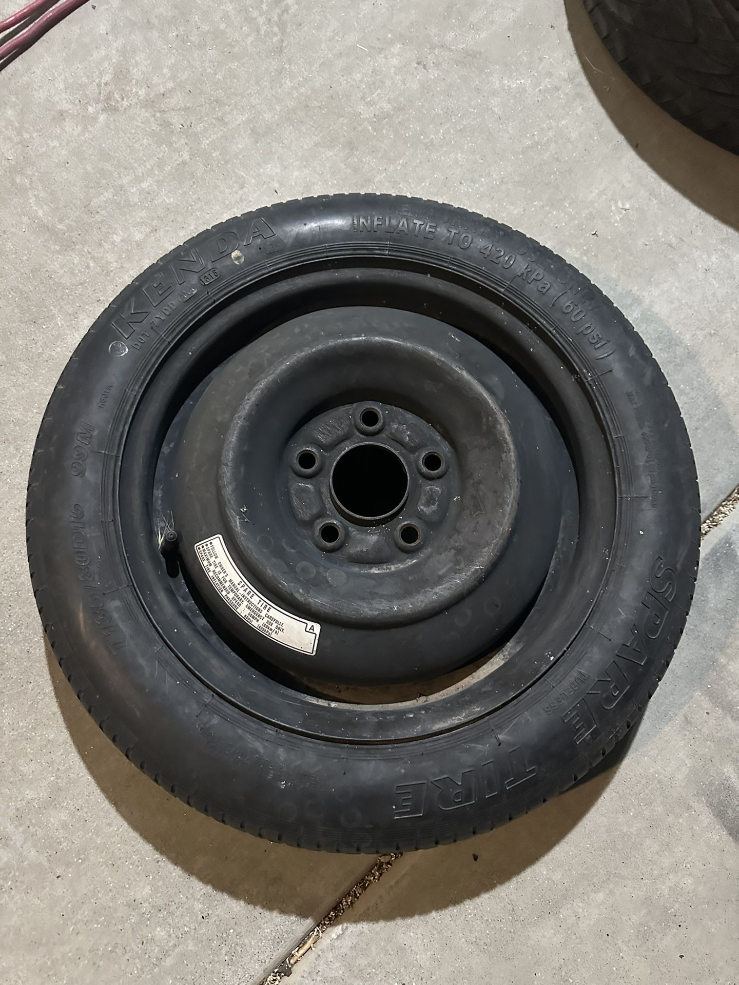 2012 2013 2014 Honda Civic OEM Spare Tire