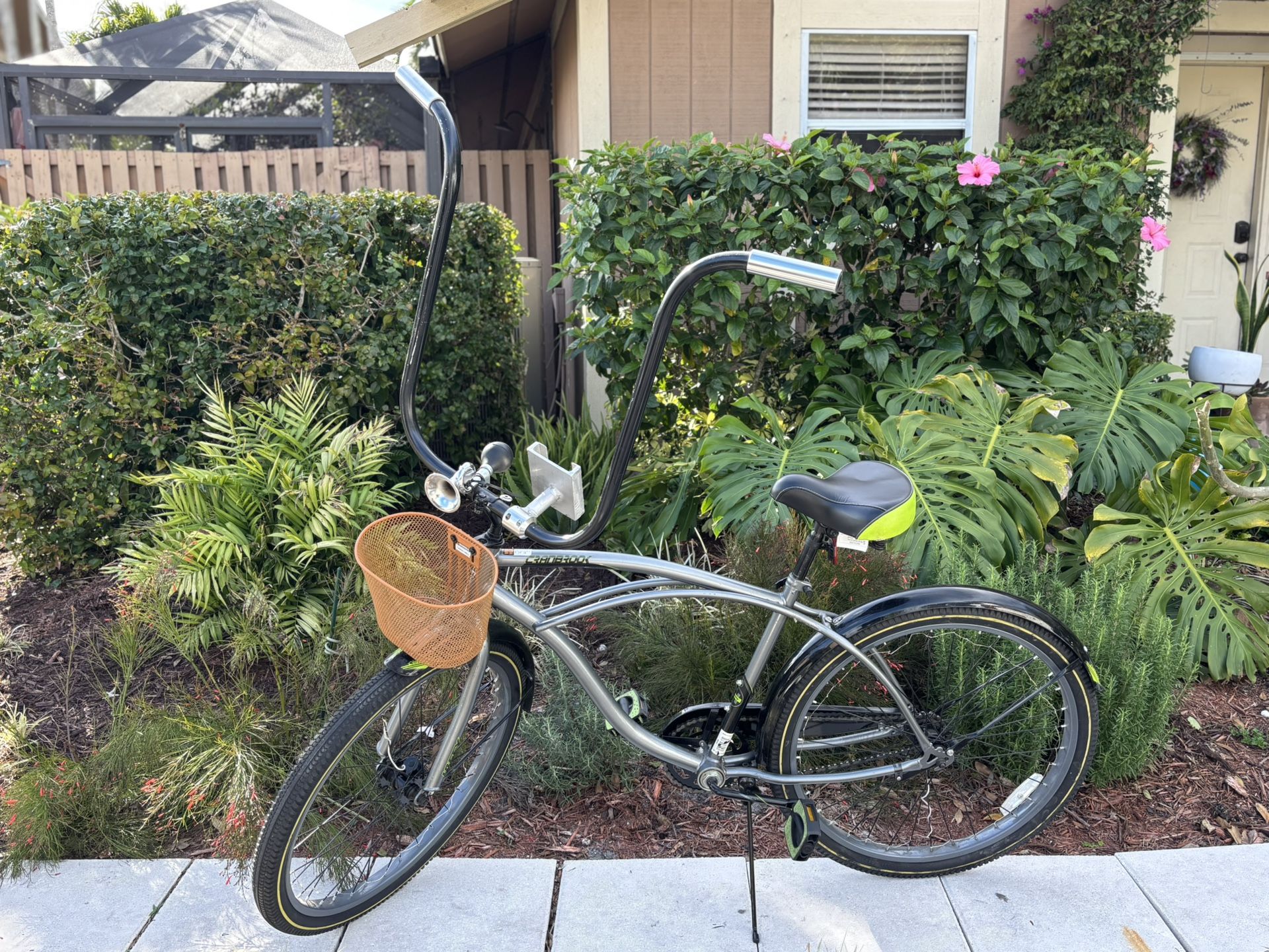 Beach Cruiser With Ape hangers.