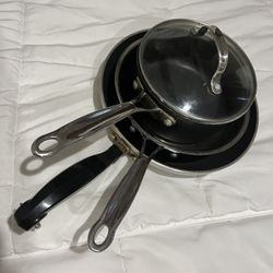 Set of Cooking Pans, pot with Lids (4 pieces)