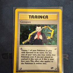 Giovanni NM Gym challenge Pokemon Card