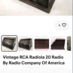 Rare Collectible vintage 1920s Radiola 20