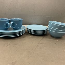 Blue Dishes, Bowl Set and Mugs