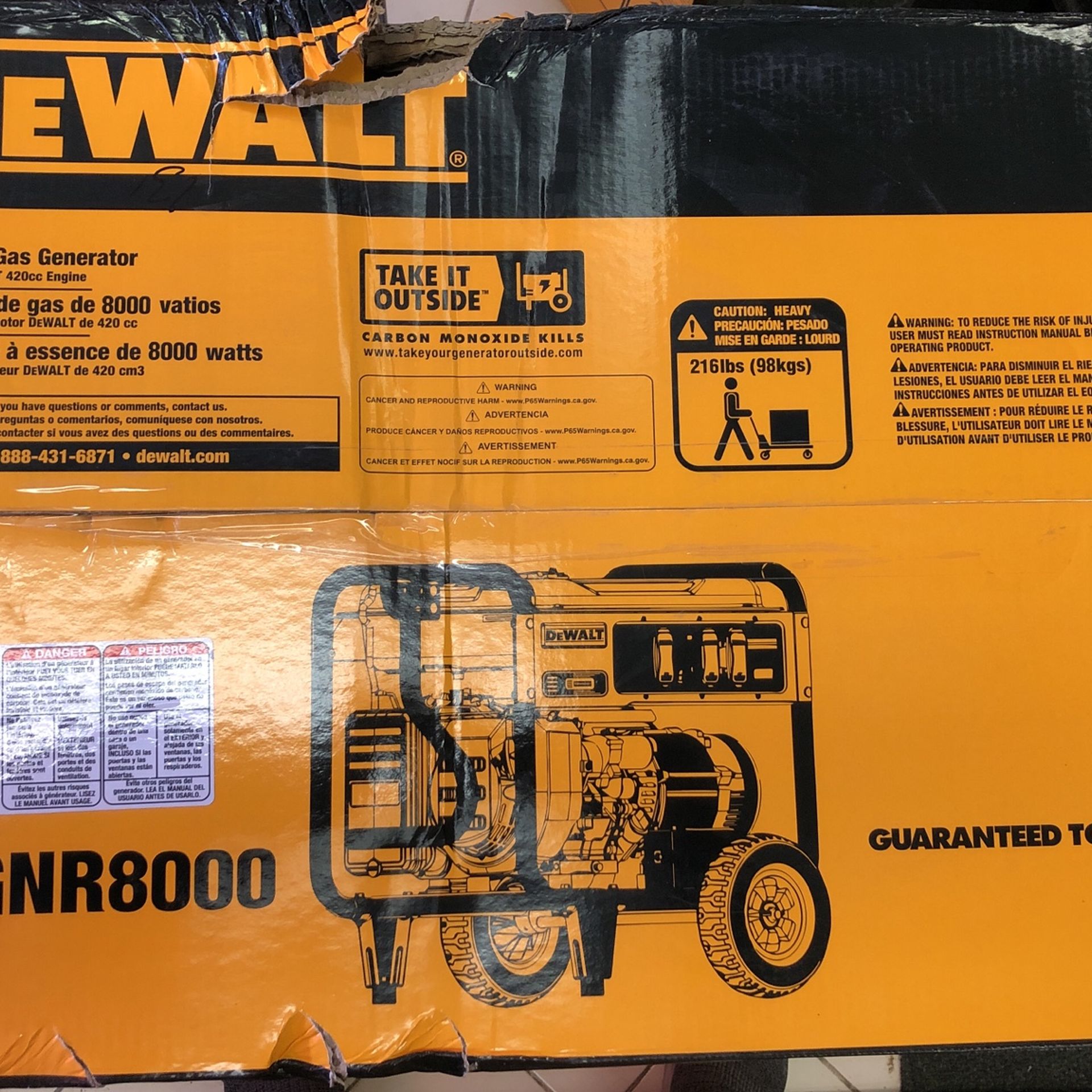 Brand New Dewalt 8000 Watt Generator for Sale in Worcester,