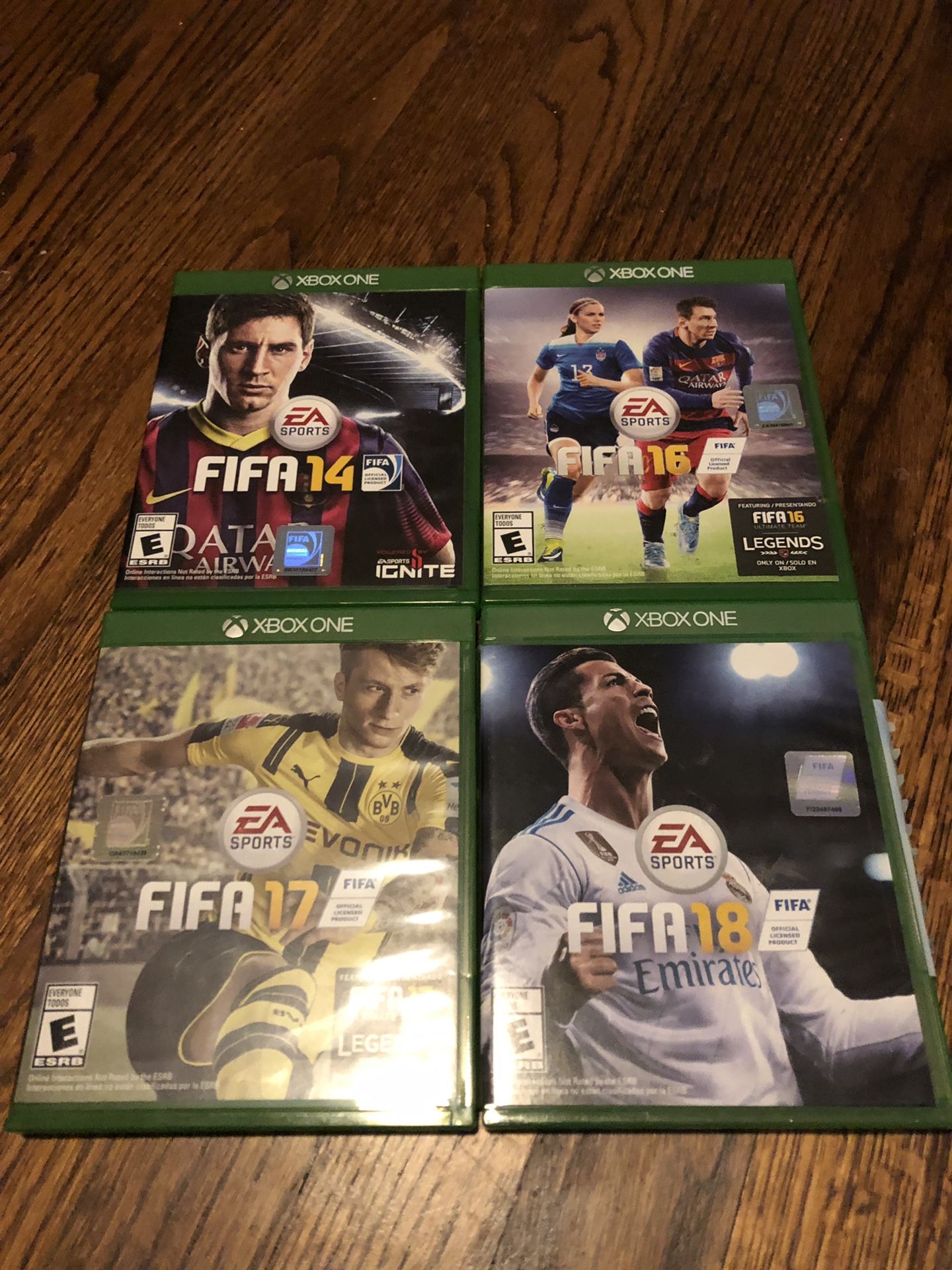 FIFA 14,16,17 & 18