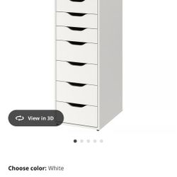 White Drawer With 9 Drawers - Brand New