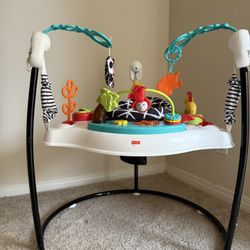 Fisher-Price Baby Bouncer Animal Wonders Jumperoo Activity Center with Music