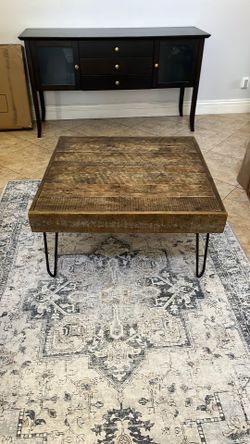 Mid Century Rustic Barn Wood Coffee Table