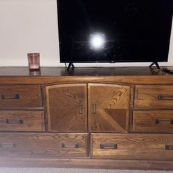 Brown Wood Dresser