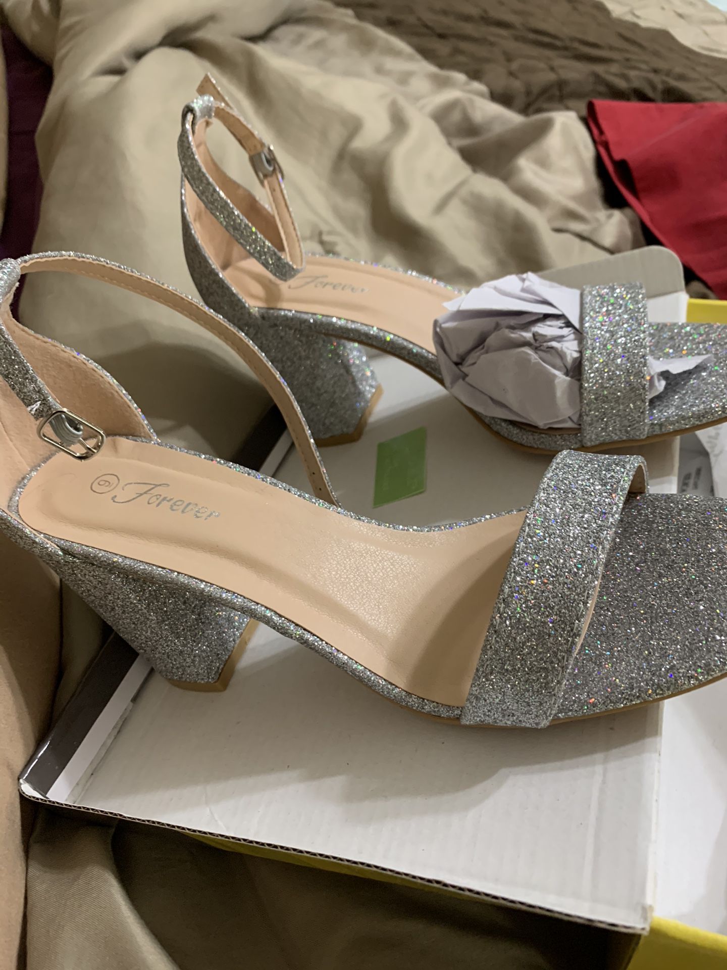 Silver 2’ heels