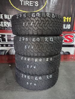 275 60 20 SET 4 BF. GOODRICH POR  480