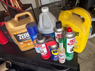 Assorted Automotive Fluids and Sprays Lot