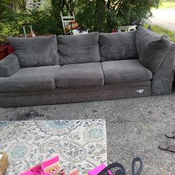 TWO.PICE. SOFA. SET. GREY. GOOD. CONDITION.        200 DOLLARS.  ....