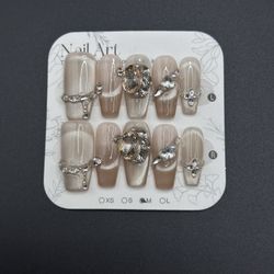 Press On Nails Size M Reusable Handmade