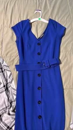 Express royal blue dress
